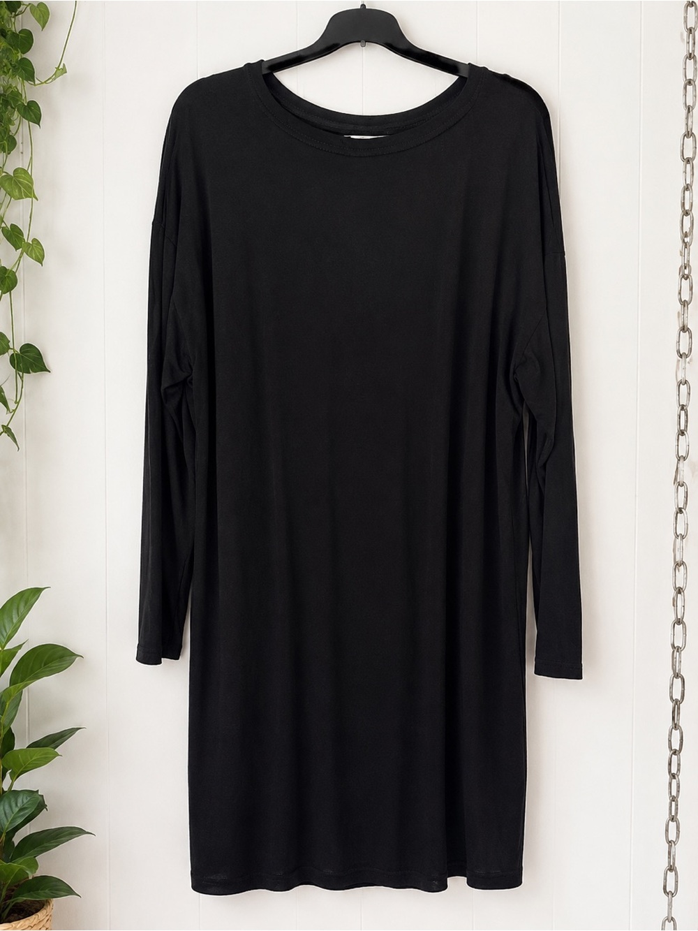 H&M Black Dress Long Sleeve XL